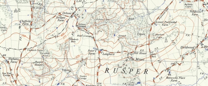 Map of trig point